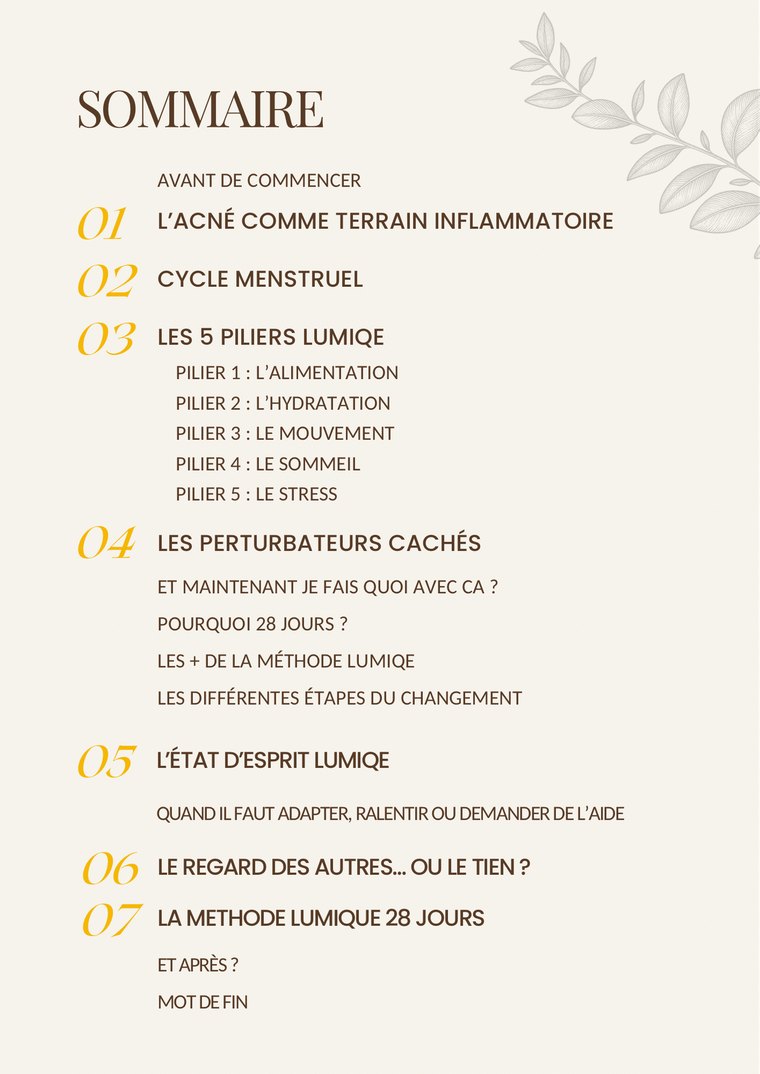 Le sommaire